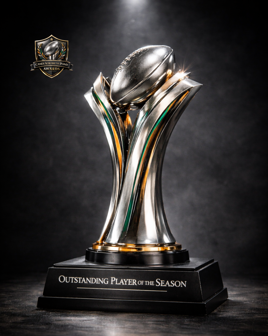 Canes Across The Pond Outstanding Player of the Season 2025 award graphic.