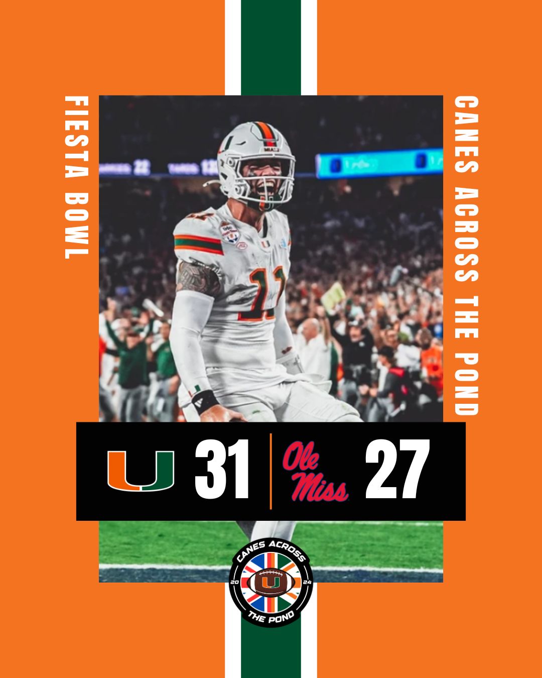 Miami 31, Ole Miss 27: Beck’s Late Winner Sends the Canes to the National Championship Game