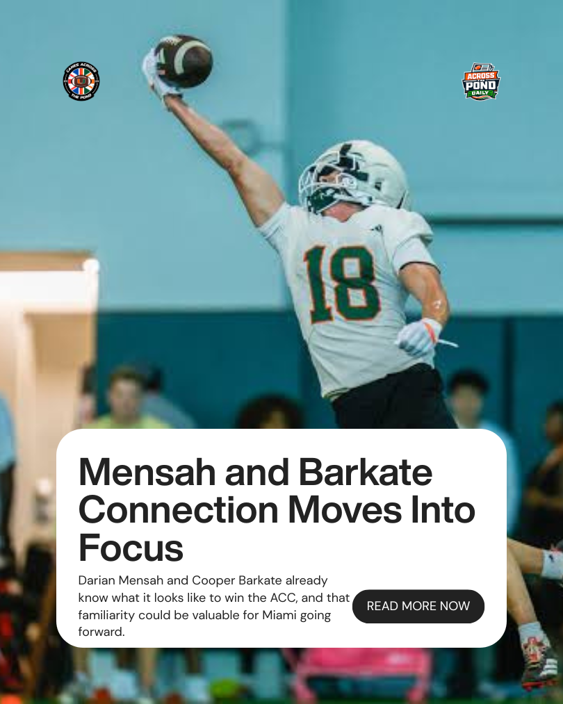 Across the Pond Daily: Mensah and Barkate Connection Moves Into Focus