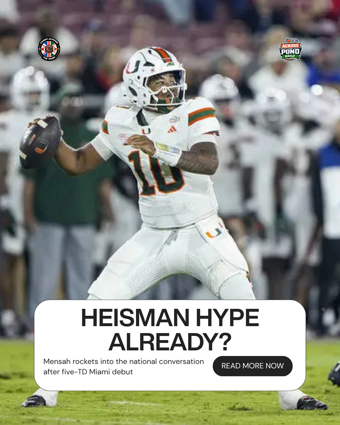 Across the Pond Daily: Mensah Leads Early Heisman Talk as FAMU Countdown Continues