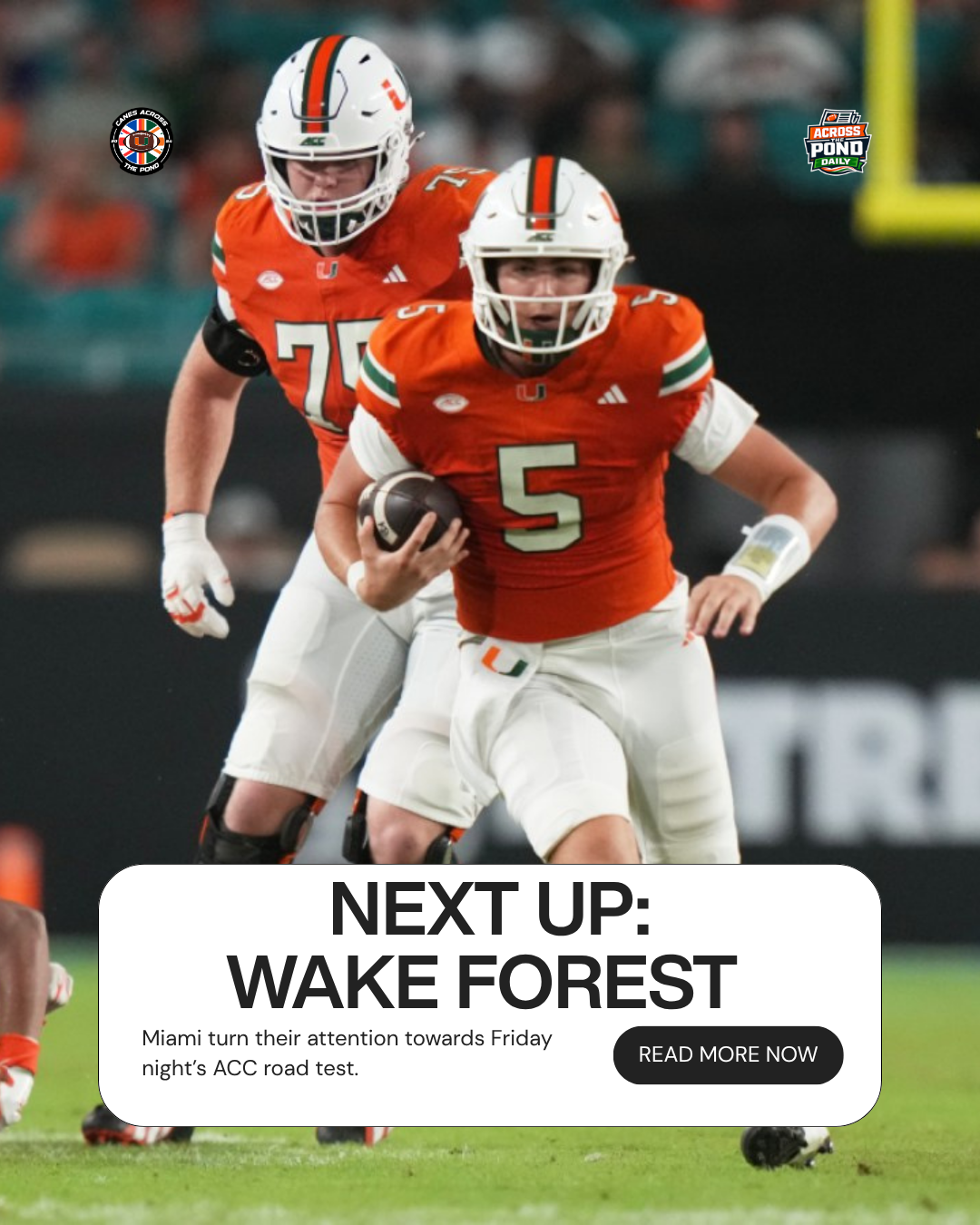 Miami Hurricanes turn their attention to Wake Forest after starting the 2026 season 2-0.