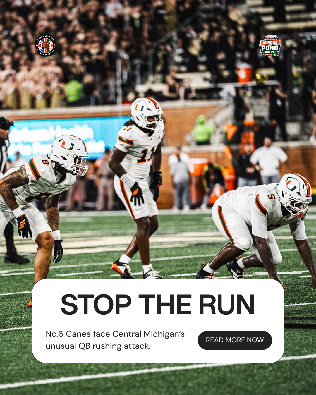 Across the Pond Daily: Miami Face a Different Test Against Central Michigan